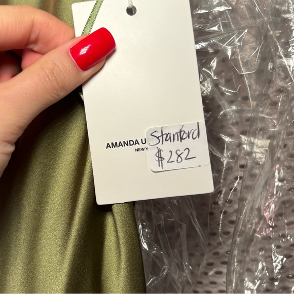 NWT AMANDA UPRICHARD STANFORD GREEN DRESS - Picture 4 of 5